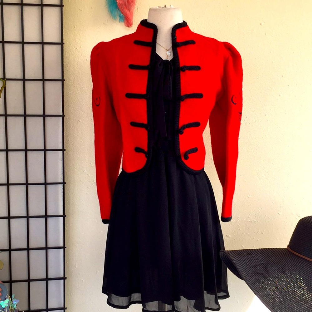 Red Wool Jacket - image 1